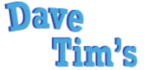 Light Blue Dave & Tim's Wordmark Logo